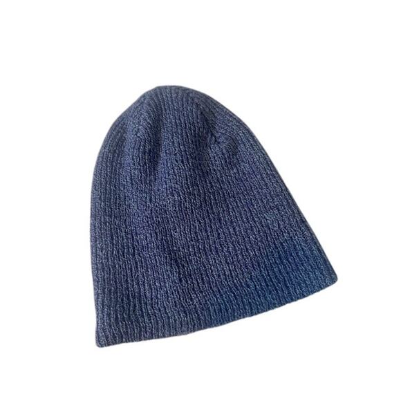 NEFF Navy Blue Stretch Knit Beanie Winter Hat Women - Picture 2 of 4